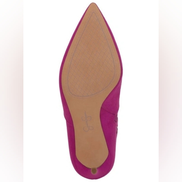 Jessica Simpson Siantar Pink Slouchy Pointed Toe Heeled Dress Booties NWT Sz 8.5 - Picture 14 of 15